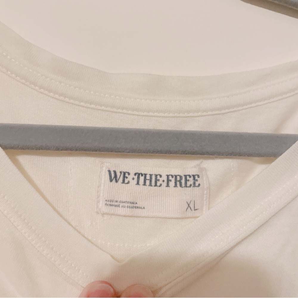 We The Free Off White Long Sleeve T Shirt Size XL - Picture 7 of 12